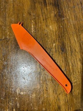 VINTAGE Tupperware Orange Cheese Knife